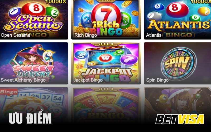 Ưu điểm Betvisa casino