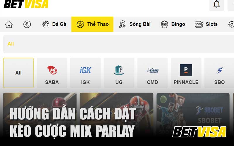 Hướng dẫn cách đặt kèo cược mix parlay tại Betvisa